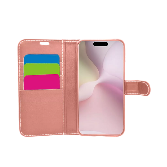 TechProtect Book Wallet Case - Rose Gold