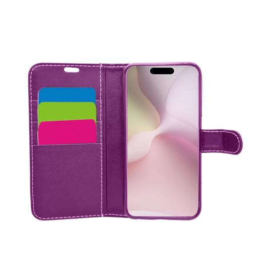 TechProtect Book Wallet Case - Purple