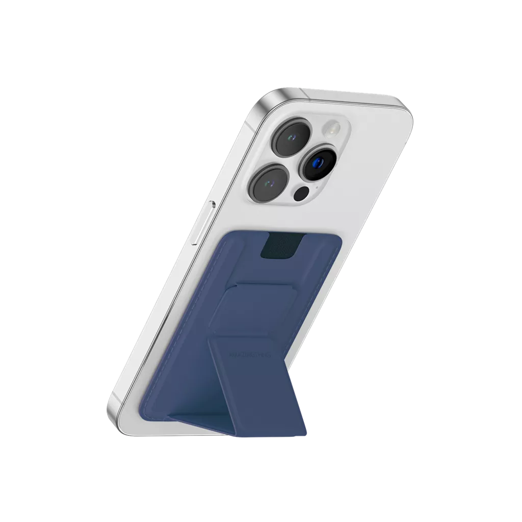 AMAZINGthing - Smoothie Pro - Magnetic MagSafe Phone Grip, Wallet & Stand - Blue