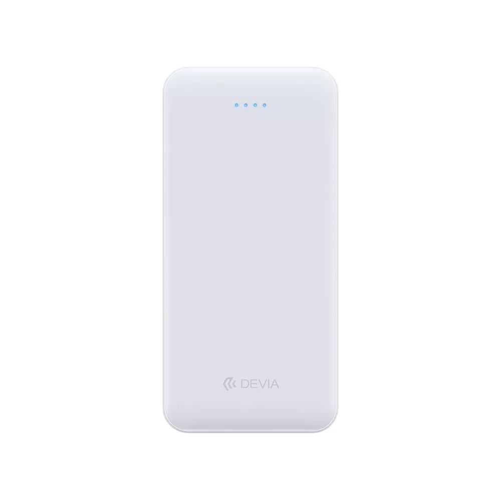 Devia - 20,000mAh Kintone Dual Port LED Indicator Powerbank - White