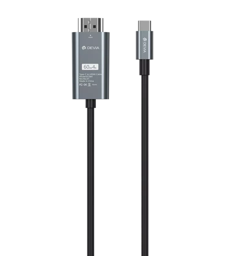 Devia - 2m 1080p HDMI to USB-C Cable - Black