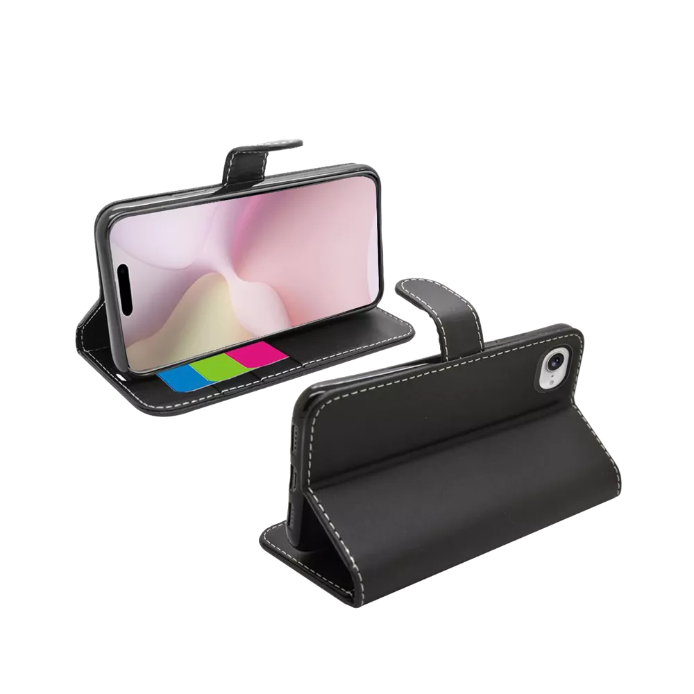 TechProtect Book Wallet Case - Black
