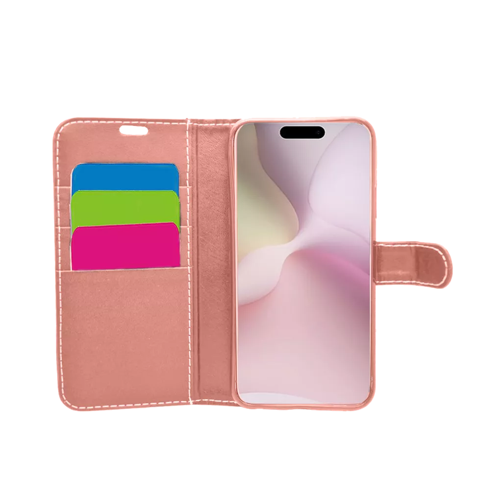 TechProtect Book Wallet Case - Rose Gold