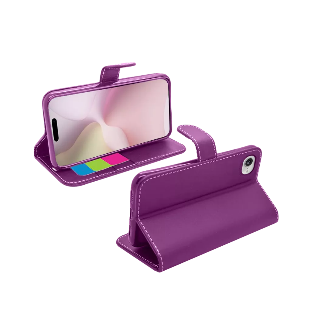 TechProtect Book Wallet Case - Purple