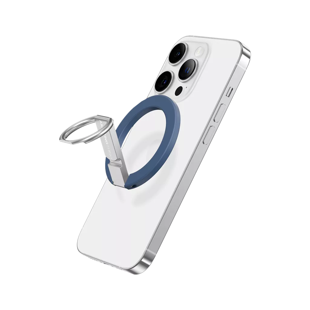 AMAZINGthing - Titan - Universal Magnetic MagSafe Phone Grip with Adjustable Stand - Blue