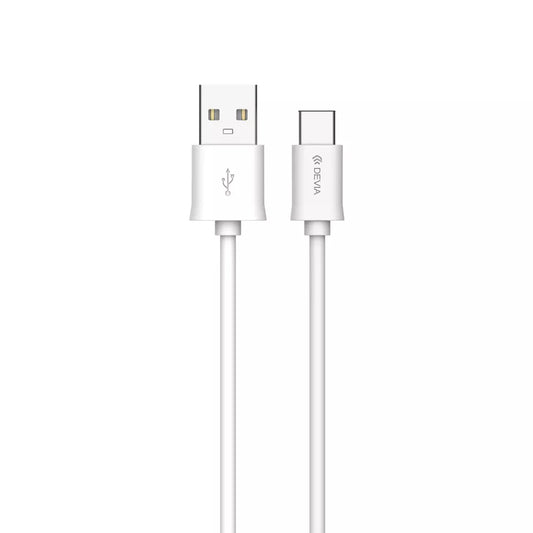 Devia - 1m (2.1A) USB to USB-C Cable - White