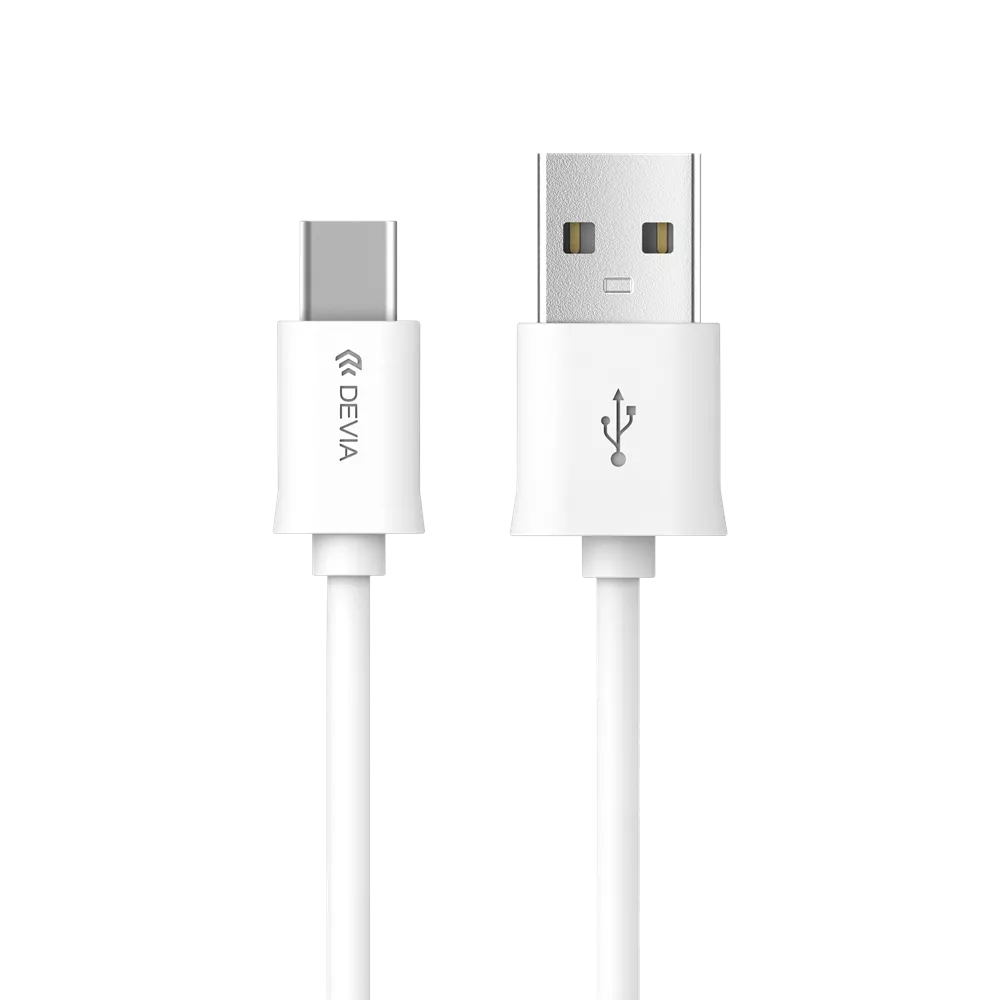 Devia - 2m (2.1A) USB to USB-C Cable - White