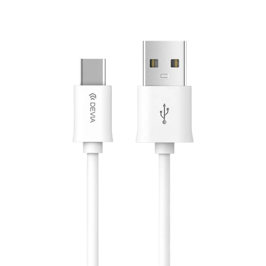 Devia - 2m (2.1A) USB to USB-C Cable - White