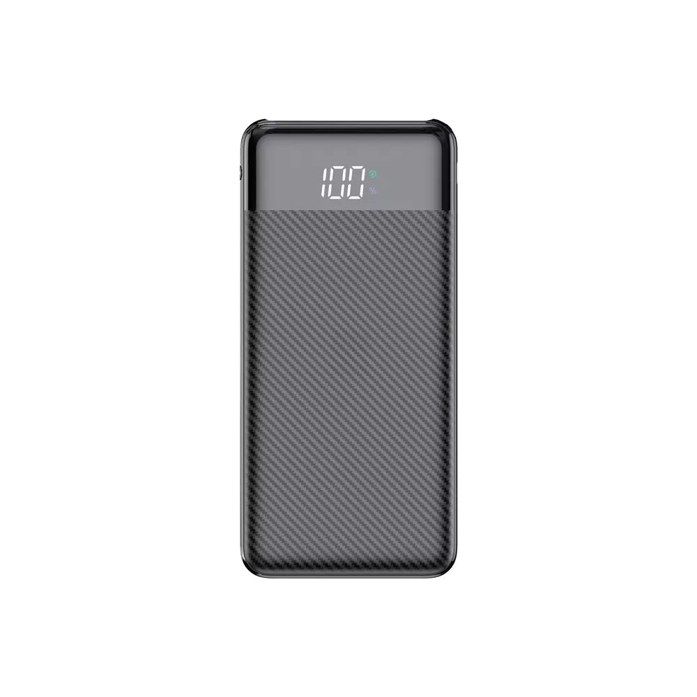 Veger - L11 - 10,000mAh Dual Port Digital Display Powerbank - Carbon Fibre - Black