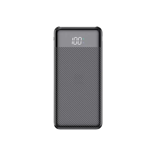 Veger - L11 - 10,000mAh Dual Port Digital Display Powerbank - Carbon Fibre - Black