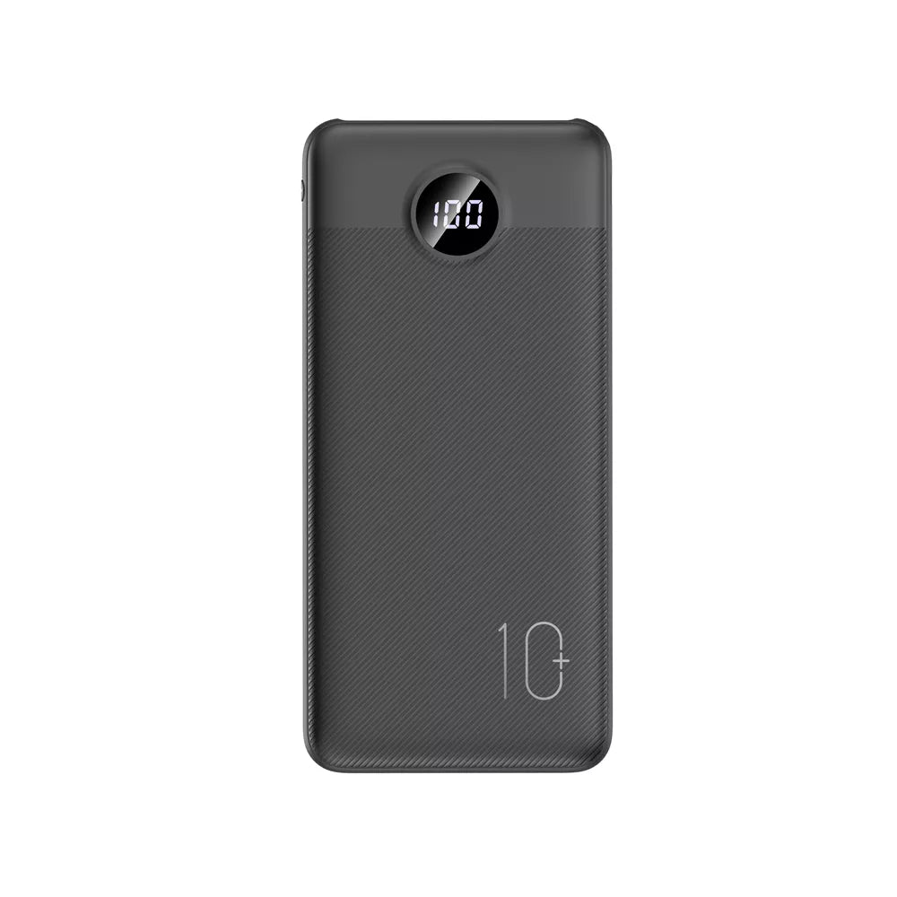 Veger - L10S - 10,000mAh 20W Power Delivery Dual Port Digital Display Powerbank - Black