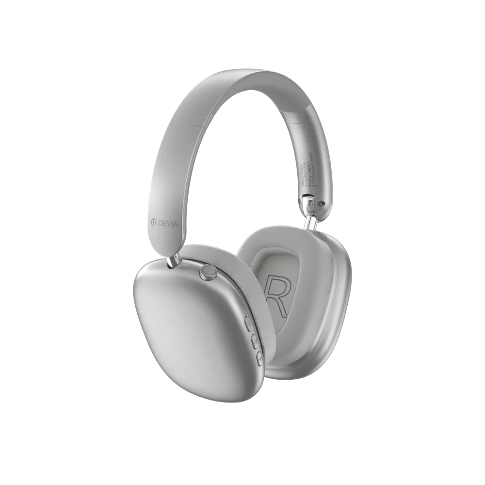 Devia - EarBass Pro2 - ANC On-Ear Wireless Headphones - Silver