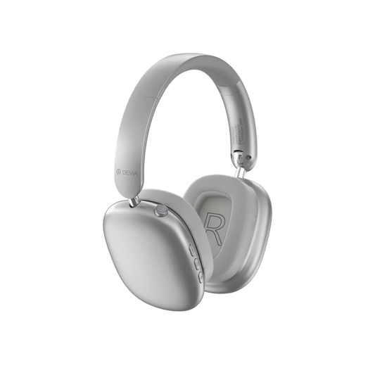 Devia - EarBass Pro2 - ANC On-Ear Wireless Headphones - Silver