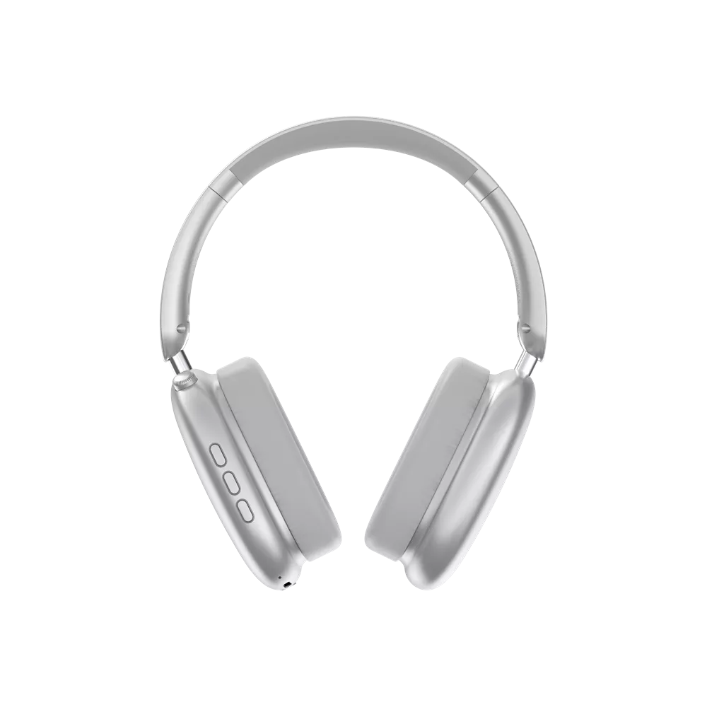 Devia - EarBass Pro2 - ANC On-Ear Wireless Headphones - Silver
