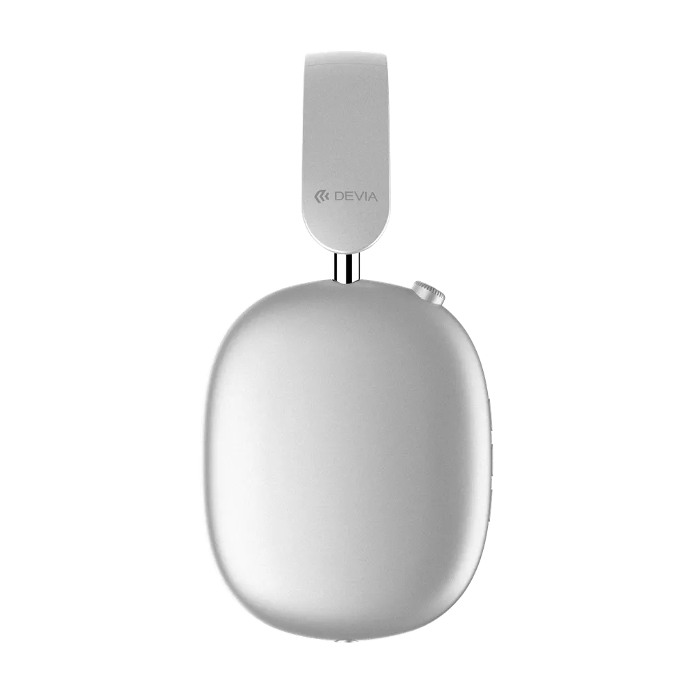 Devia - EarBass Pro2 - ANC On-Ear Wireless Headphones - Silver