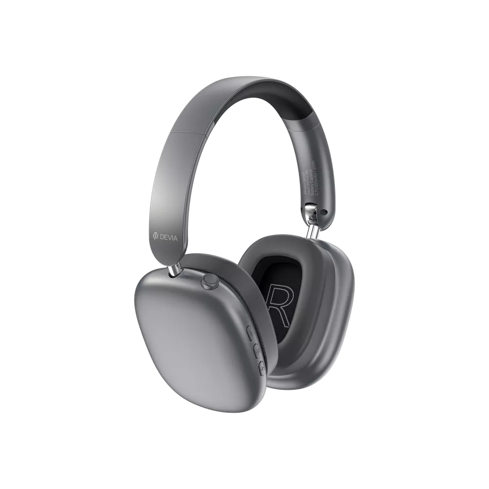 Devia - EarBass Pro2 - ANC On-Ear Wireless Headphones - Dark Grey