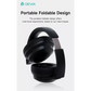 Devia - EarBass Pro - ANC Foldable On-Ear Wireless Headphones - BlacK