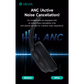 Devia - EarBass Pro - ANC Foldable On-Ear Wireless Headphones - BlacK