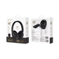 Devia - EarBass Pro - ANC Foldable On-Ear Wireless Headphones - BlacK