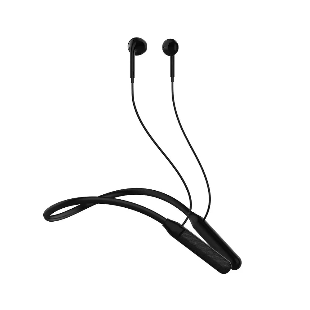 Devia - Bluetooth Magnetic HD Earphones Silicone Neckband - Black