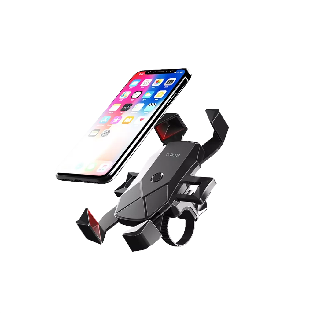 Devia - Universal Motorcycle, Bike & E-Scooter Mount Holder - Black