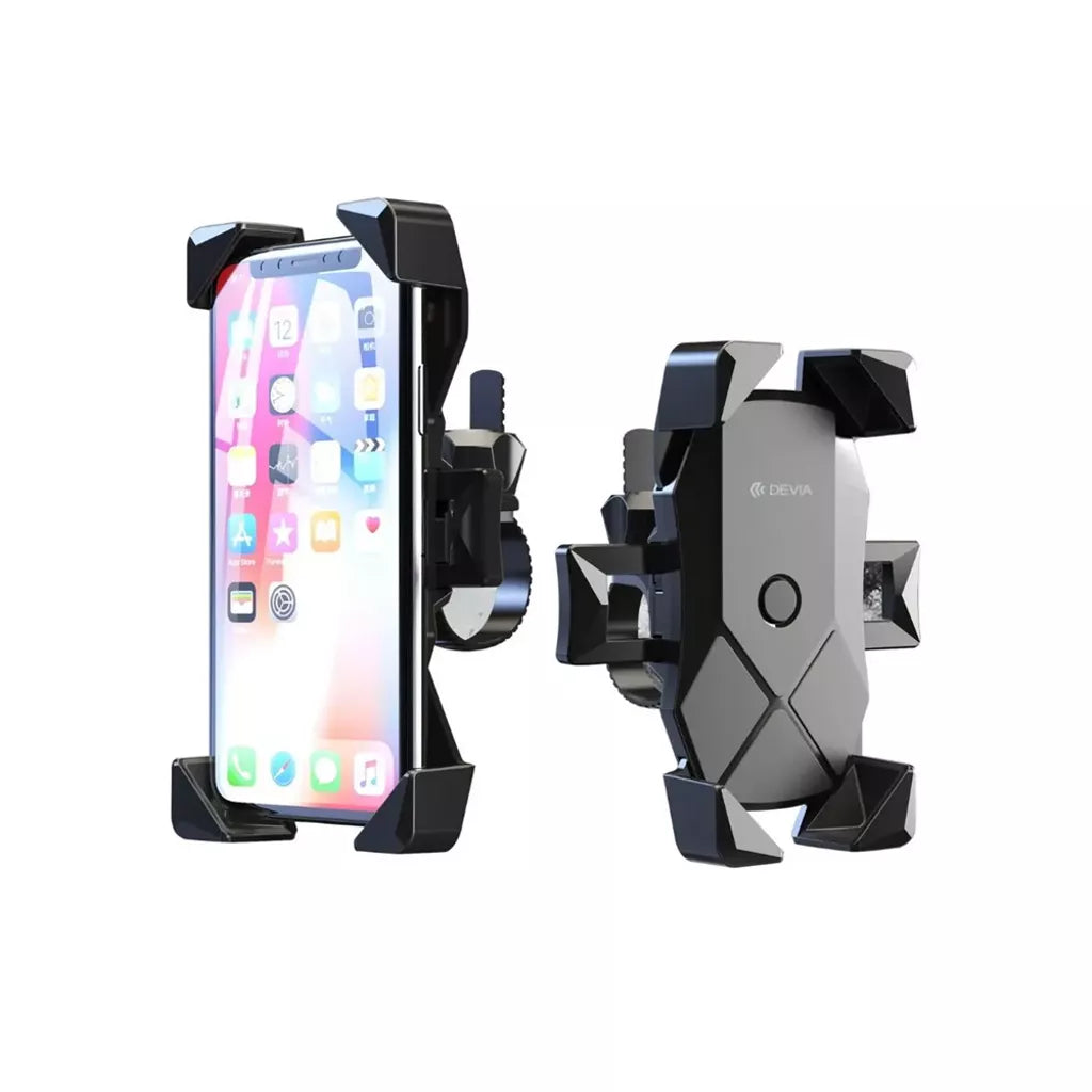 Devia - Universal Motorcycle, Bike & E-Scooter Mount Holder - Black