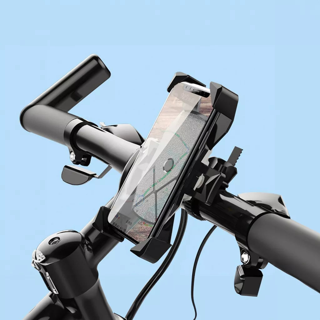 Devia - Universal Motorcycle, Bike & E-Scooter Mount Holder - Black