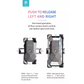 Devia - Universal Motorcycle, Bike & E-Scooter Mount Holder - Black