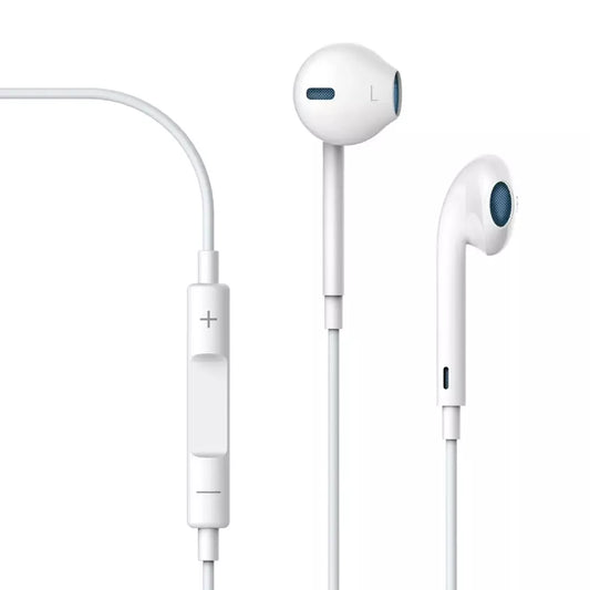 Devia - 3.5mm Earphones with Microphone & Volume Control - White