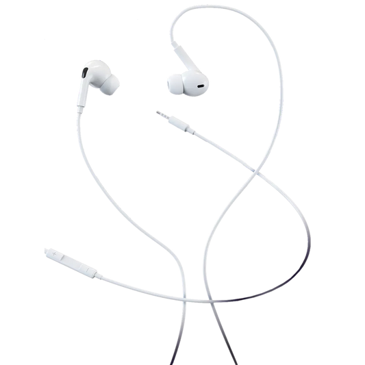 Devia - 3.5mm In Earphones with Microphone & Volume Control - White