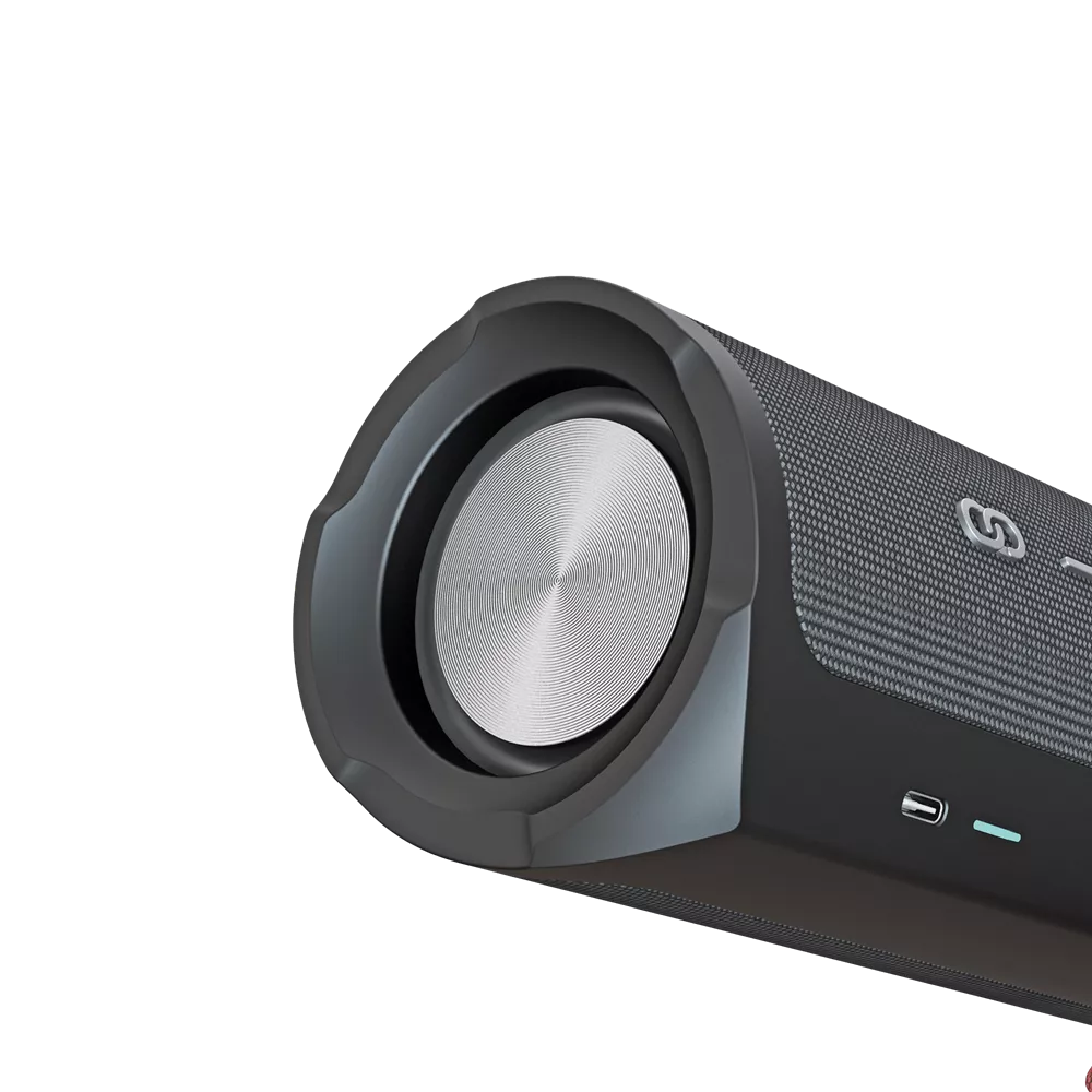HiFuture - Ripple - 30W Waterproof Bluetooth Speaker - Black
