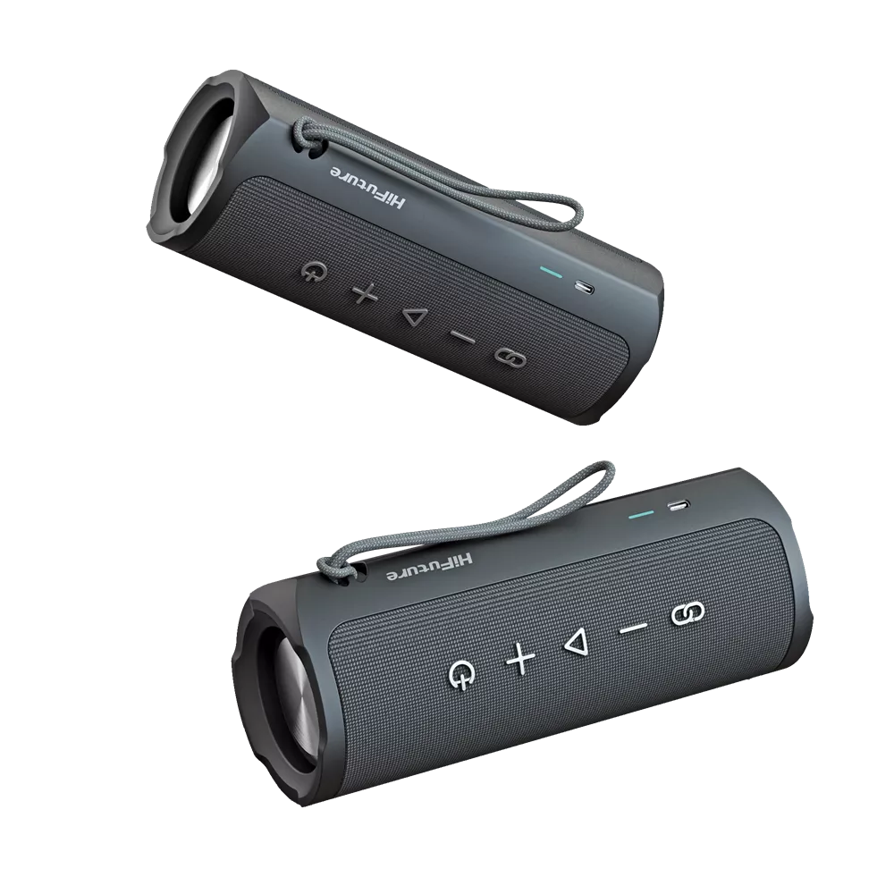 HiFuture - Ripple - 30W Waterproof Bluetooth Speaker - Black
