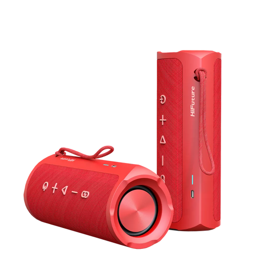 HiFuture - Ripple - 30W Waterproof Bluetooth Speaker - Red