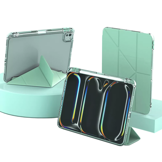 Mutural - Clear-Pro Case for iPad 10 (2022) & iPad 11 (2025) - Green