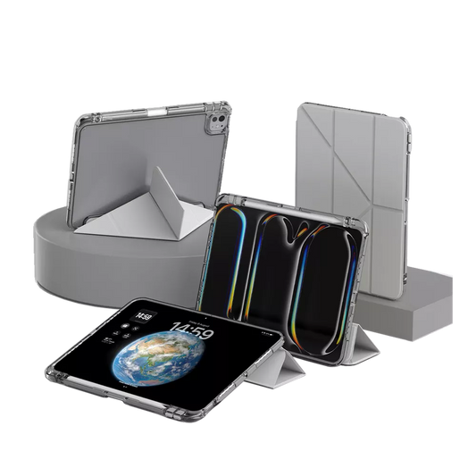 Mutural - Clear-Pro Case for iPad 10 (2022) & iPad 11 (2025) - Grey