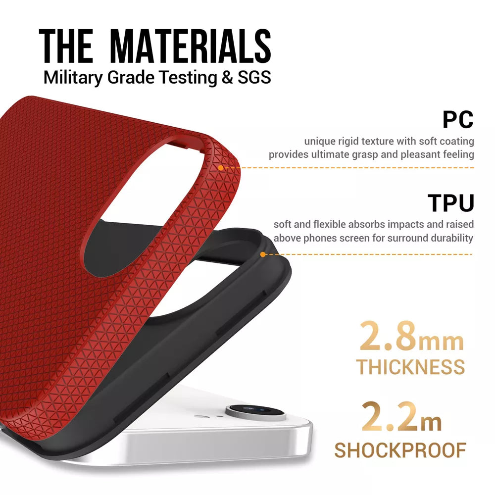 Xquisite ProGrip 4ft Drop Tested Case - Red
