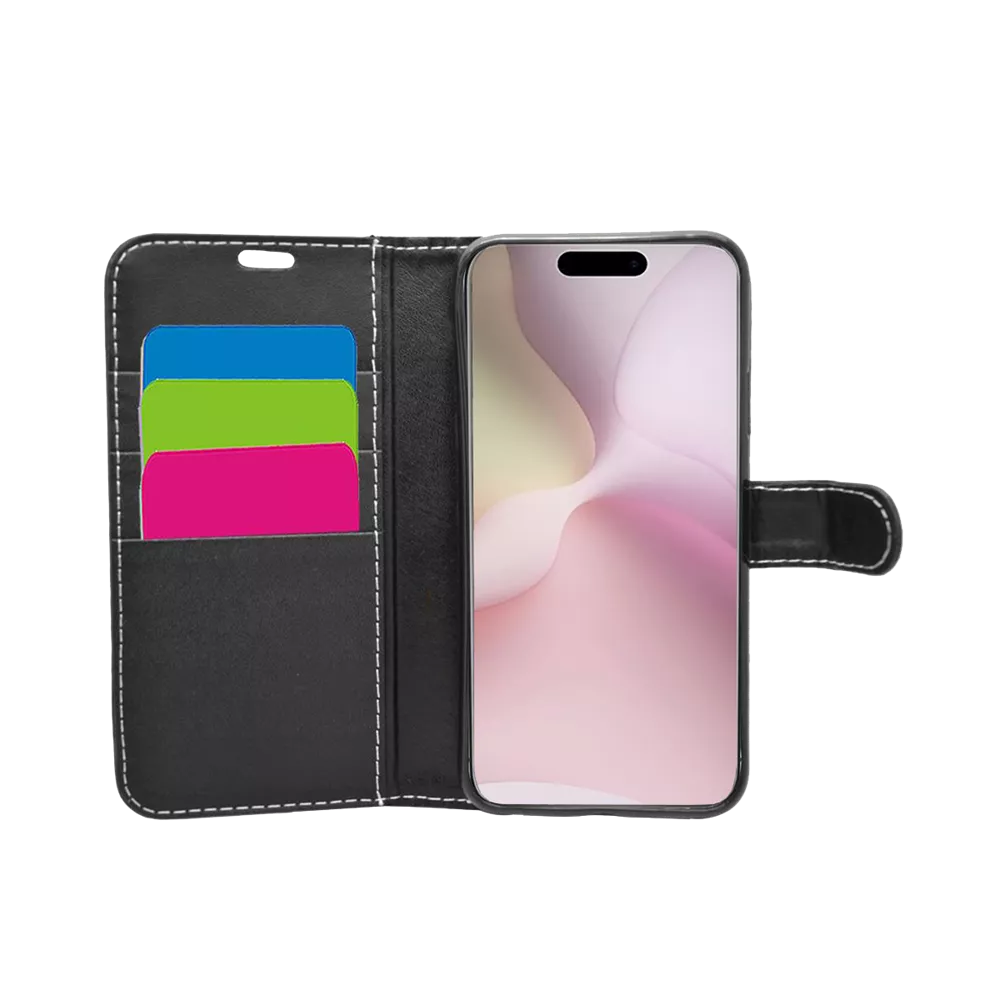 TechProtect Book Wallet Case - Black