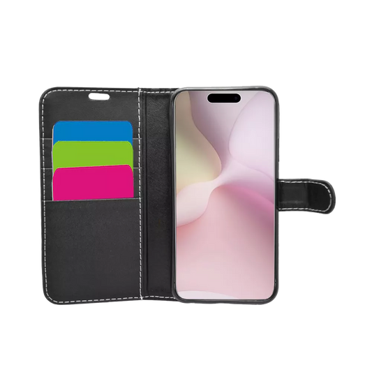 TechProtect Book Wallet Case - Black